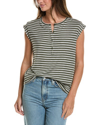 cabi Cabi Cap Sleeve Henley