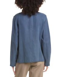 EILEEN FISHER Eileen Fisher Plus Linen & Silk-Blend Blazer