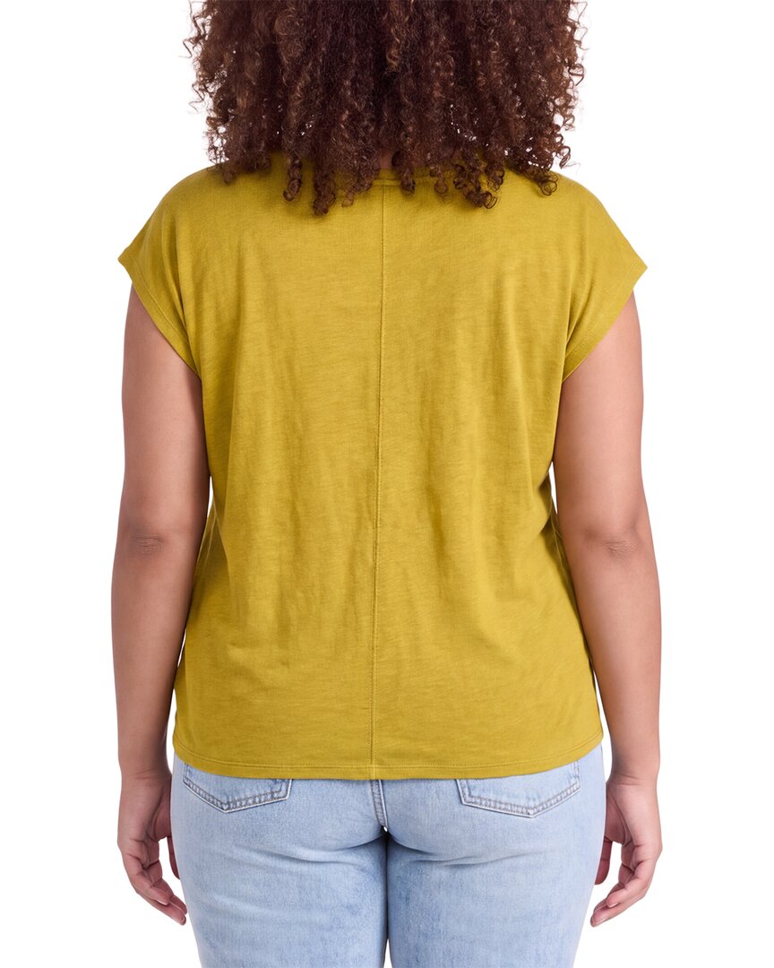EILEEN FISHER Eileen Fisher V Neck Square Linen T-Shirt