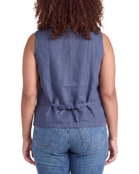 EILEEN FISHER Eileen Fisher V-Neck Linen Vest