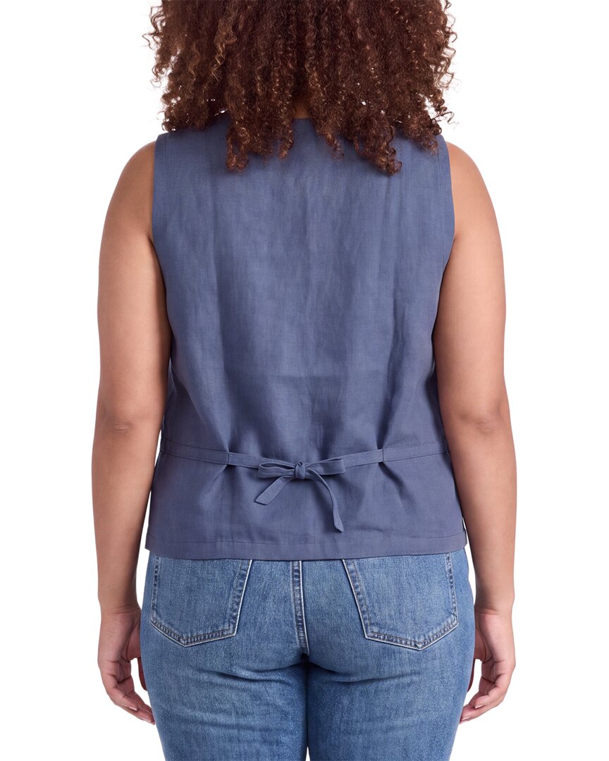 EILEEN FISHER Eileen Fisher V-Neck Linen Vest