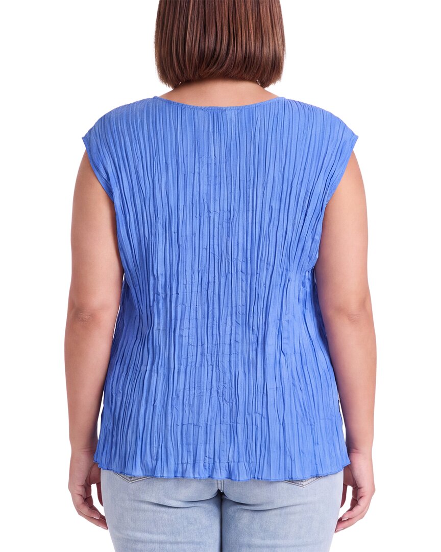 EILEEN FISHER Eileen Fisher Plus Ballet Neck Silk Top