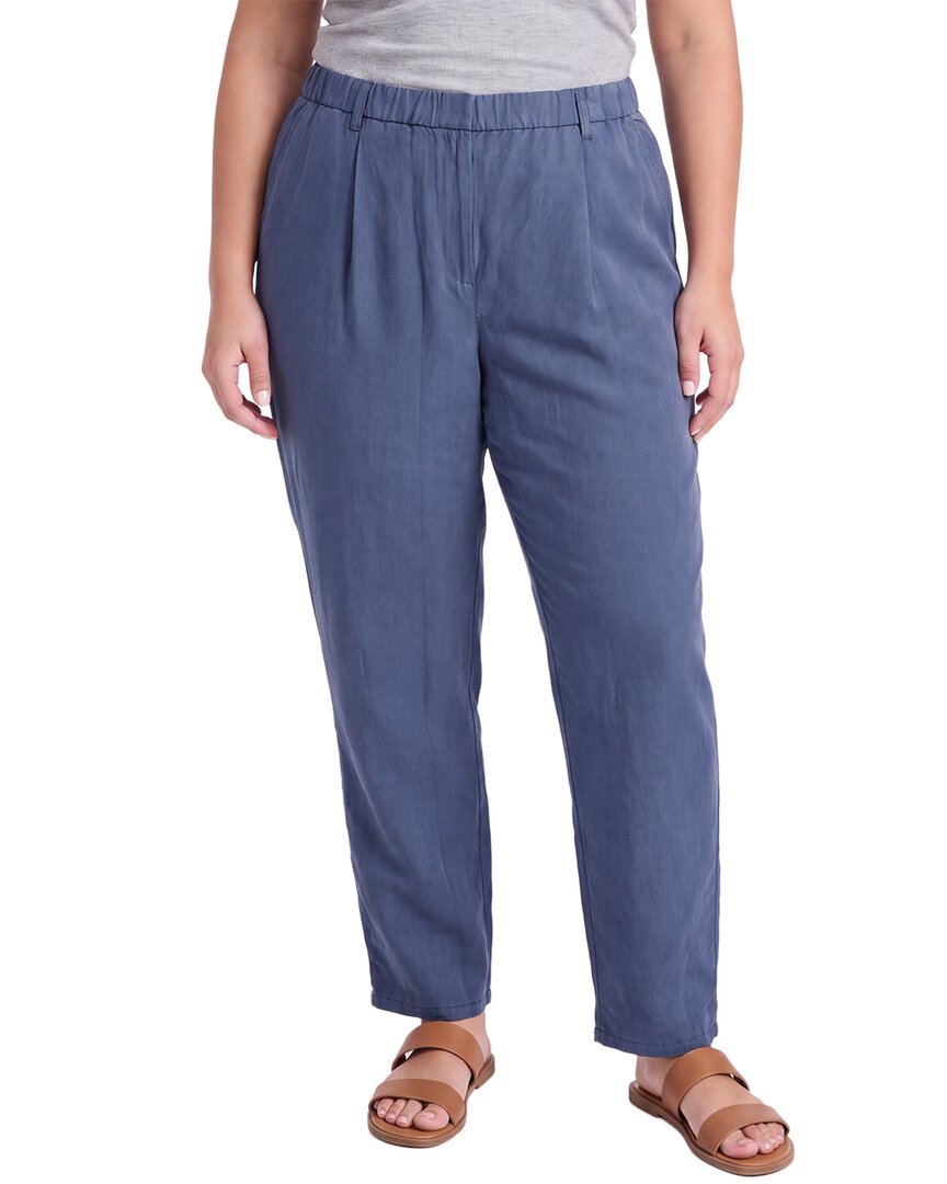 EILEEN FISHER Eileen Fisher Plus Ankle Linen & Silk-Blend Pant