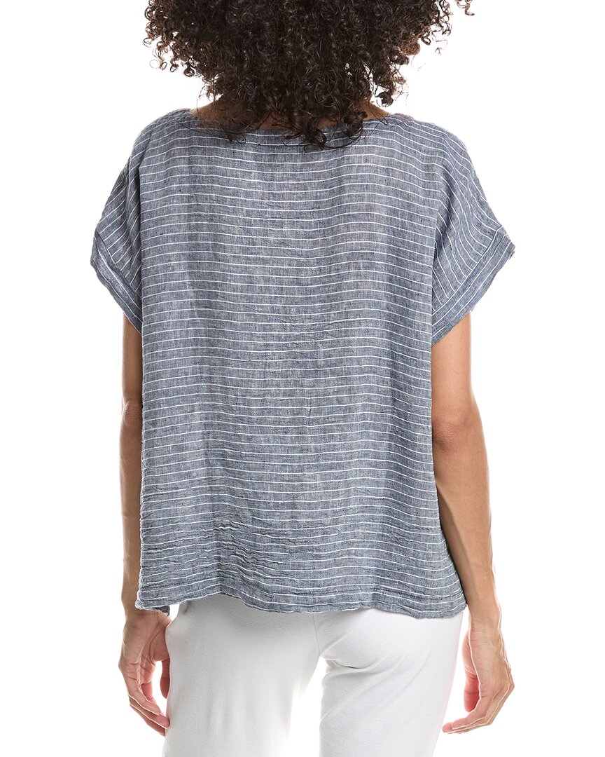 EILEEN FISHER Eileen Fisher Ballet Neck Square Linen Top