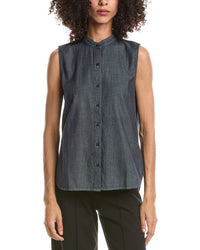 EILEEN FISHER Eileen Fisher Mandarin Collar Shirt