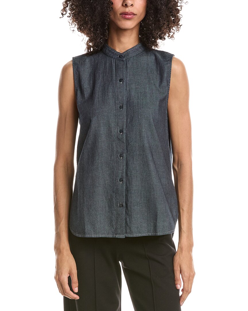 EILEEN FISHER Eileen Fisher Mandarin Collar Shirt