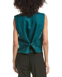 EILEEN FISHER Eileen Fisher V-Neck Linen Vest
