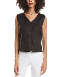 EILEEN FISHER Eileen Fisher V-Neck Linen Vest