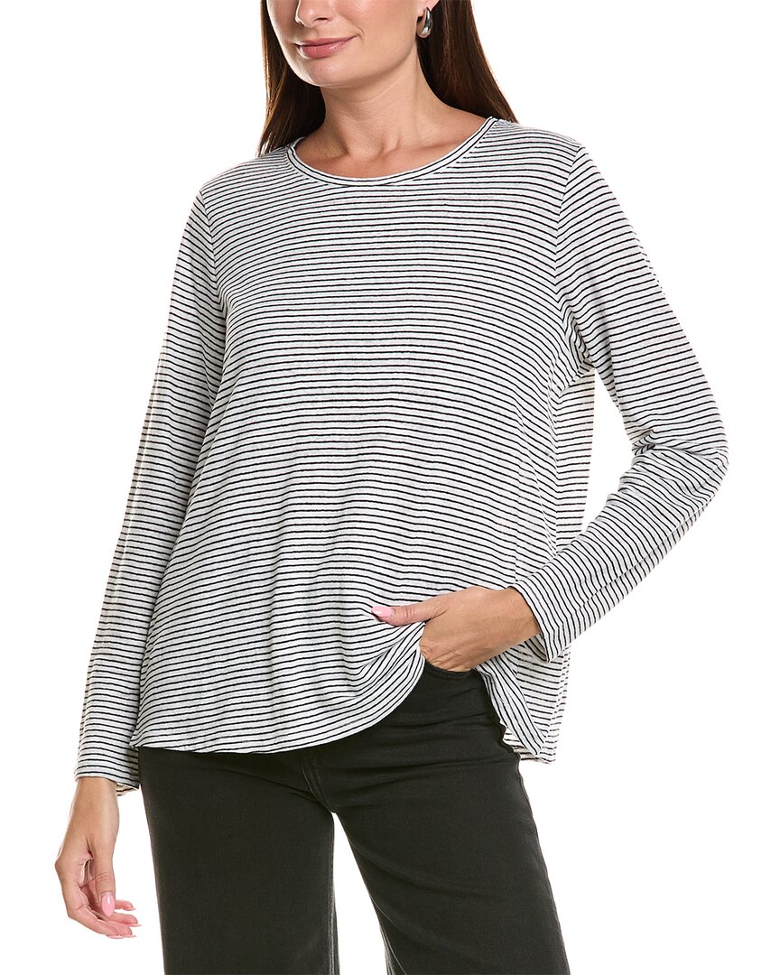 EILEEN FISHER Eileen Fisher Linen Striped Shirt