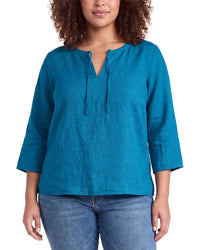 EILEEN FISHER Eileen Fisher Round Neck Linen Top
