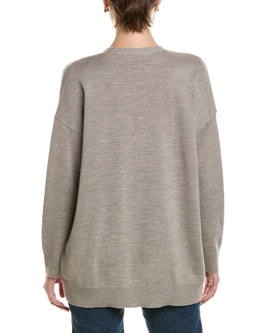 EILEEN FISHER Eileen Fisher V-Neck Wool Cardigan