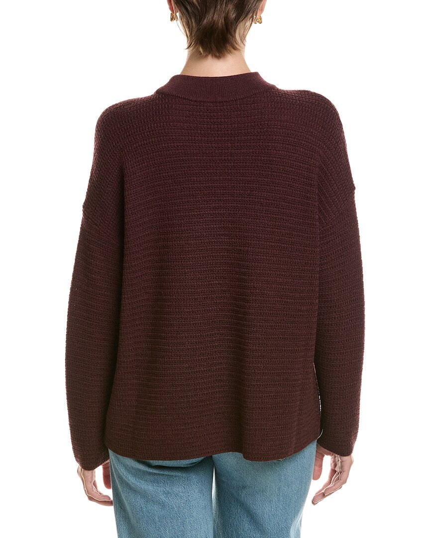 EILEEN FISHER Eileen Fisher Mock Neck Wool Sweater
