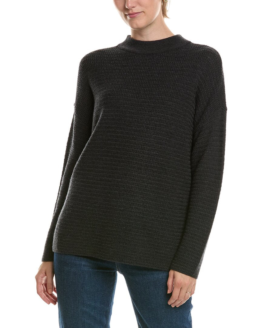 EILEEN FISHER Eileen Fisher Mock Neck Wool Sweater