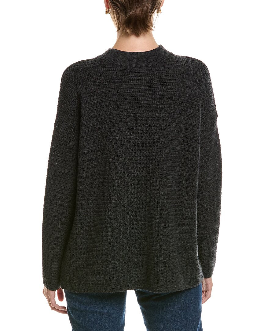 EILEEN FISHER Eileen Fisher Mock Neck Wool Sweater