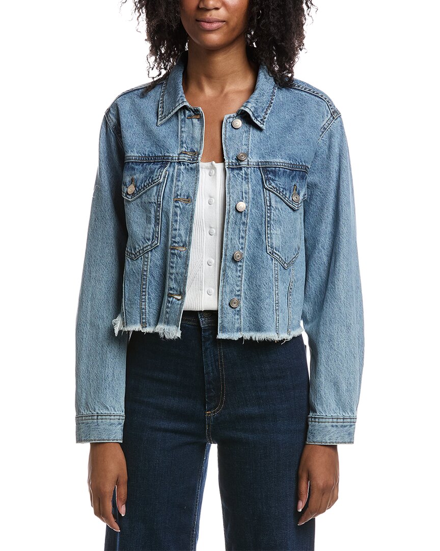 Current/Elliott Current/Elliott Drop Shoulder Cropped Denim Jacket