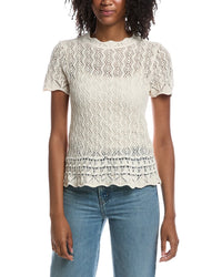 Current/Elliott Current/Elliott Pointelle Knit Pullover Blouse