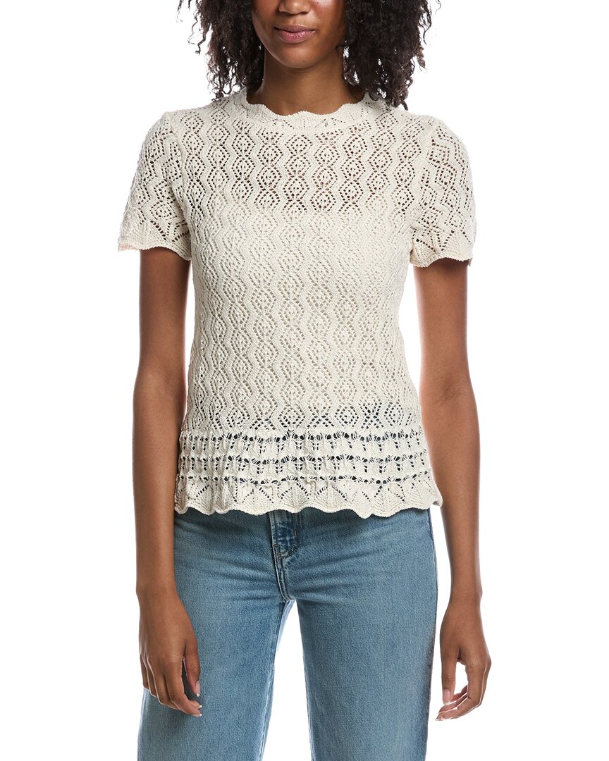 Current/Elliott Current/Elliott Pointelle Knit Pullover Blouse
