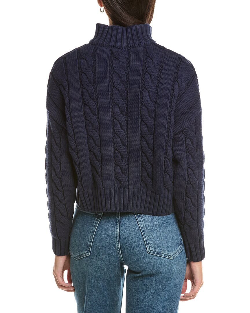 Current/Elliott Current/Elliott Cropped Cable Knit 1/2-Zip