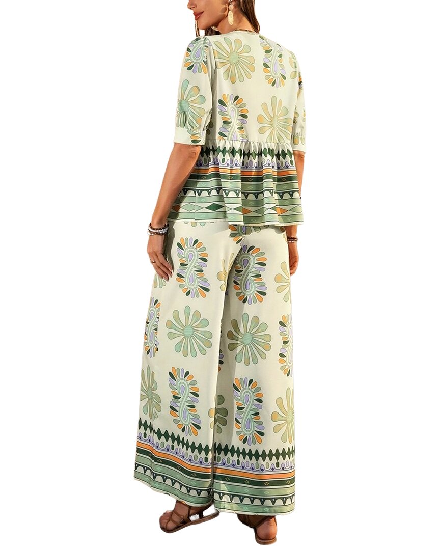 Olivia Taylor Olivia Taylor 2Pc Blouse & Pant Set