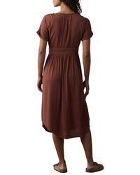 The Normal Brand The Normal Brand Deep V Button-Thru Dress