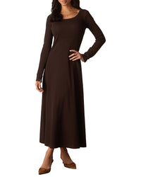 The Normal Brand The Normal Brand Normal Rib Ls Midi Dress