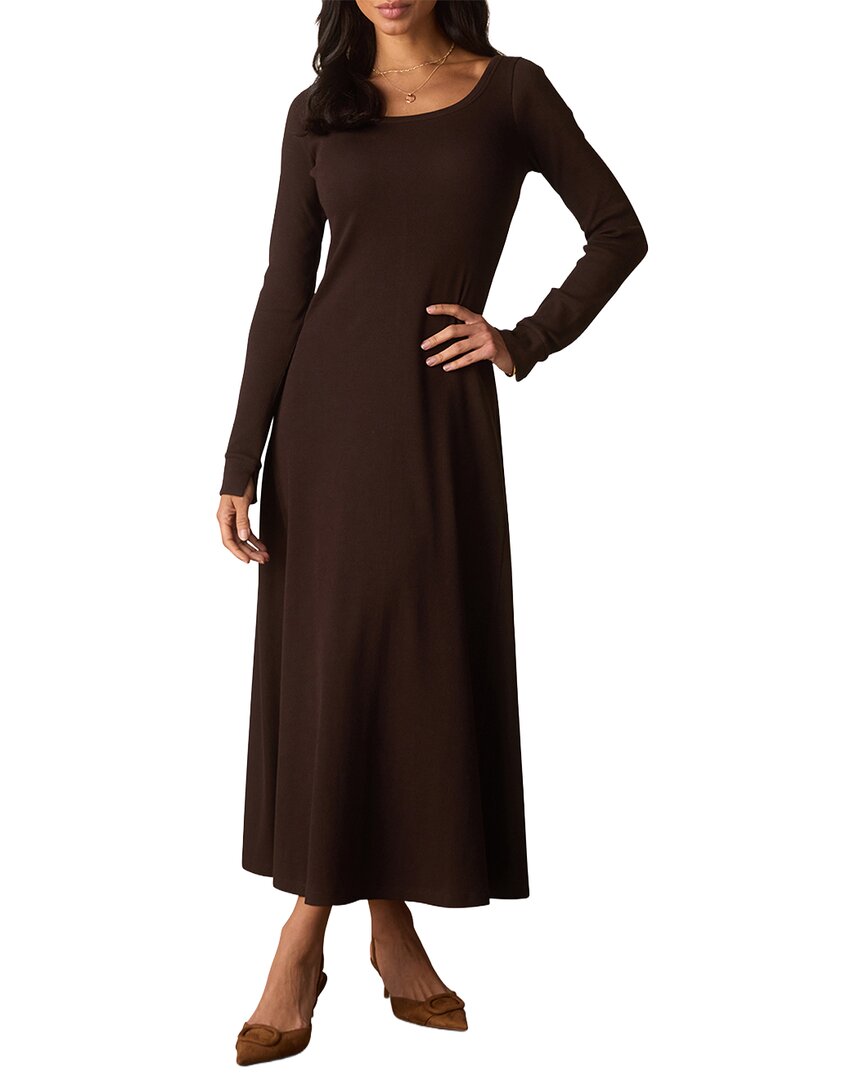 The Normal Brand The Normal Brand Normal Rib Ls Midi Dress