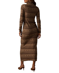 The Normal Brand The Normal Brand Reverse Fair Isle Maxi Dress