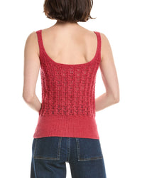 Eleventy Eleventy Knitted Linen-Blend Tank Top