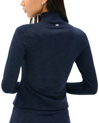 Splits59 Stevie Active Rib Half Zip Waist Length Top
