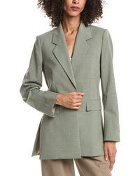 Theory Theory Relaxed Slash Wool-Blend Blazer
