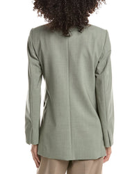 Theory Theory Relaxed Slash Wool-Blend Blazer