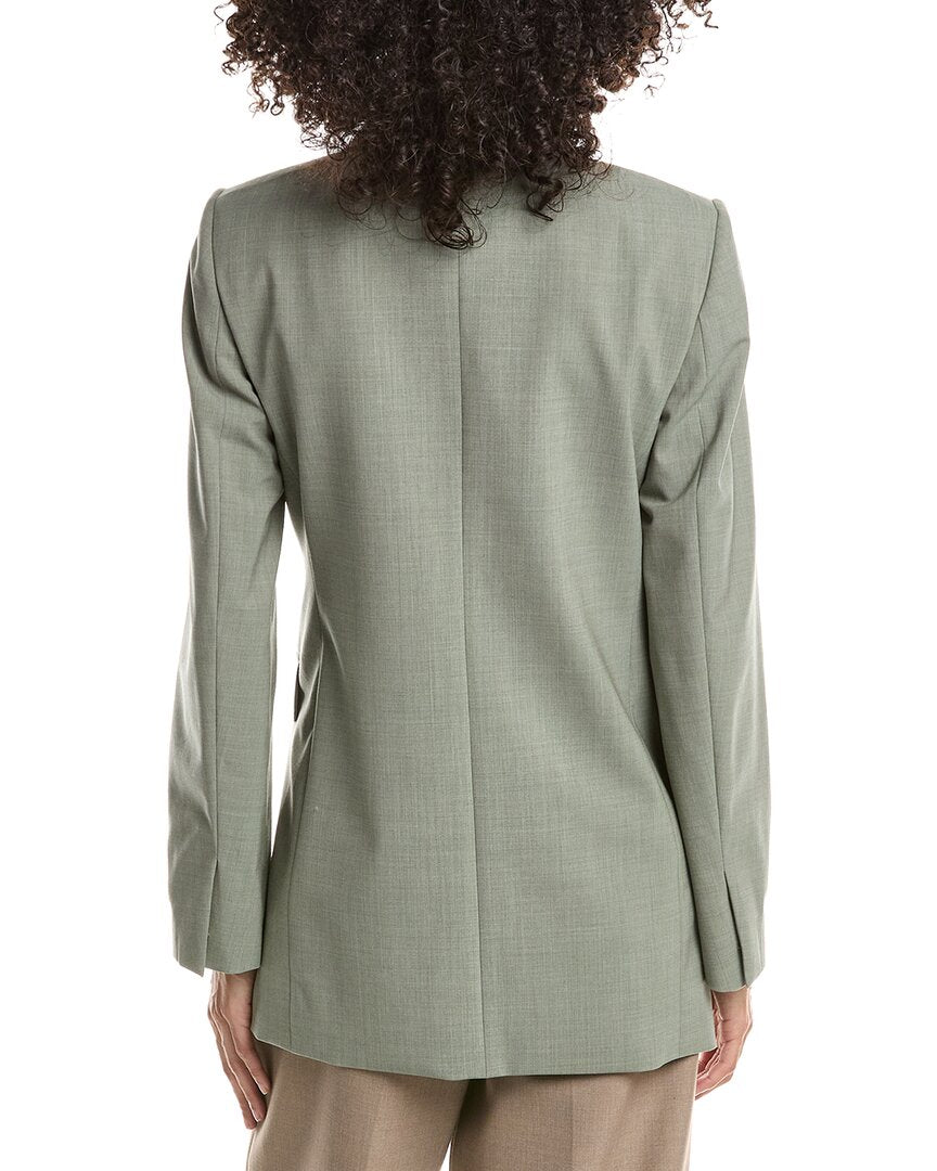 Theory Theory Relaxed Slash Wool-Blend Blazer