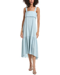 Theory Theory Linen Blend Midi Dress
