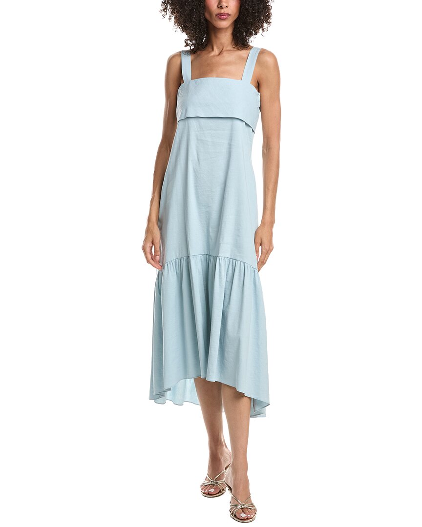 Theory Theory Linen Blend Midi Dress