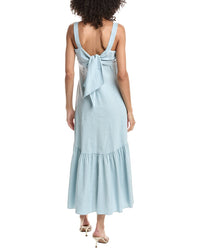 Theory Theory Linen Blend Midi Dress