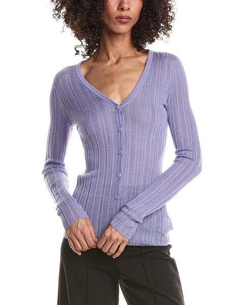 Theory Novel Rib Wool-Blend Cardigan – Bluefly