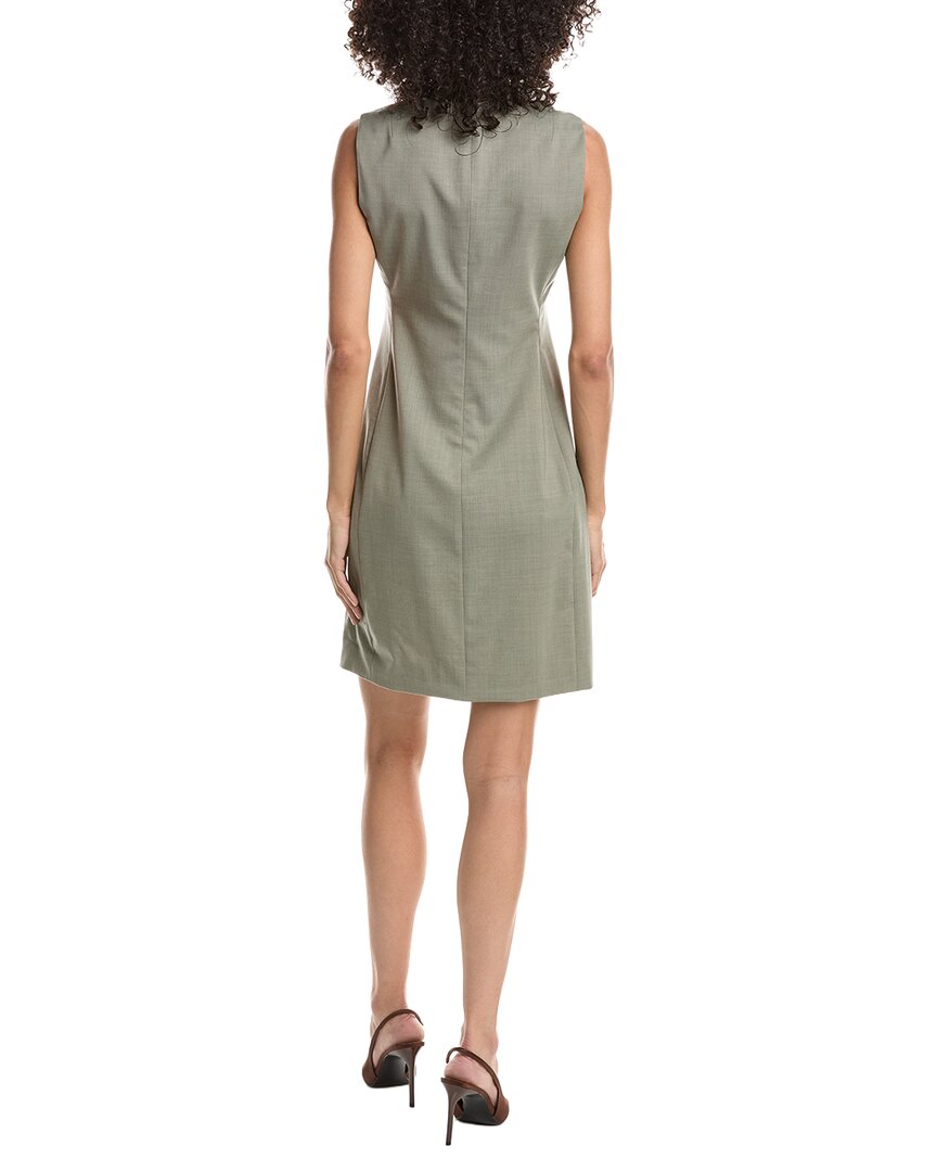 Theory Theory Fitted Wool-Blend Mini Dress