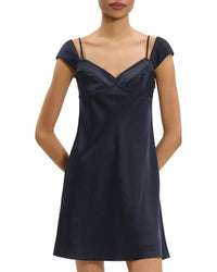 Theory Theory Crushed Satin Cami Dress