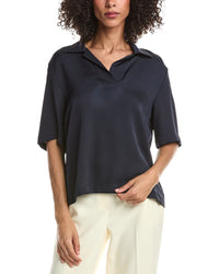 Theory Theory Silk Polo Top