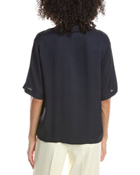 Theory Theory Silk Polo Top