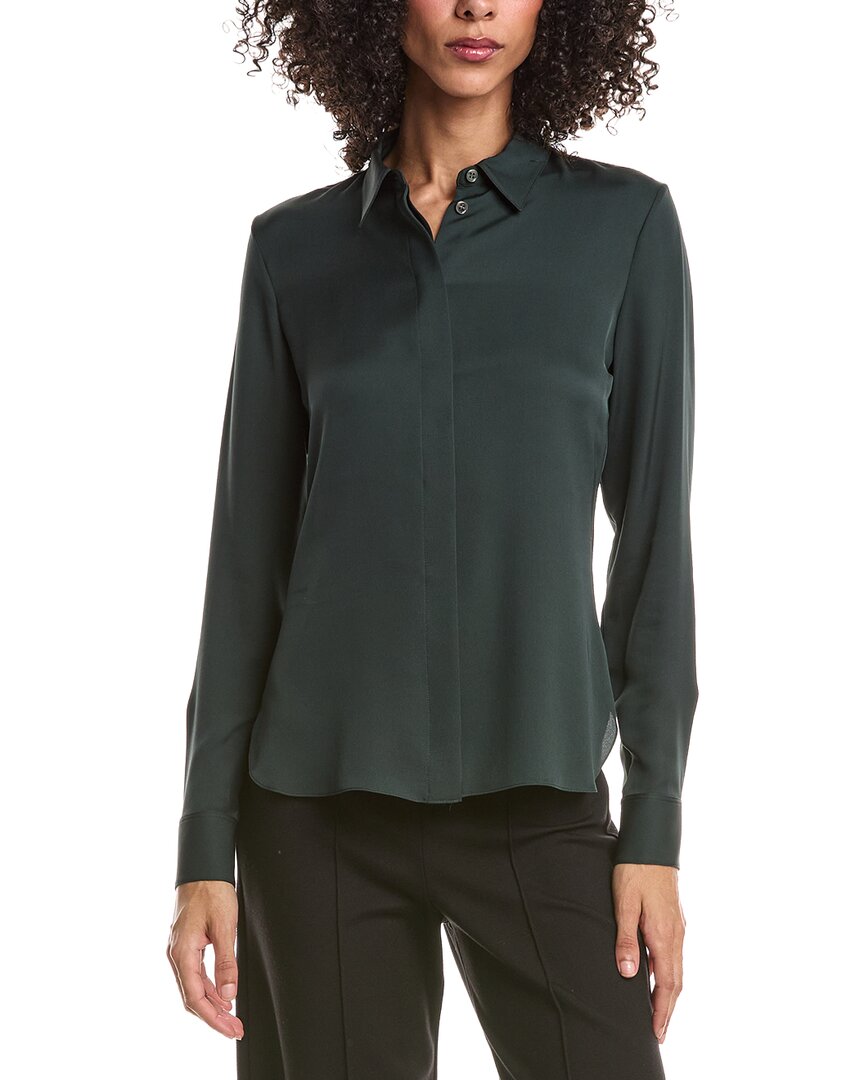 Theory Theory Classic Fitted Silk Shirt