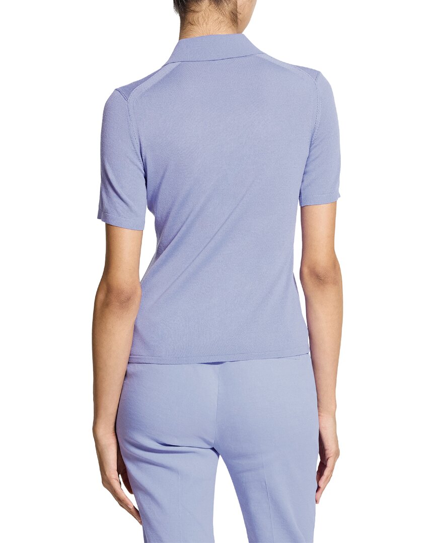 Theory Theory Pointelle Wool Polo Sweater