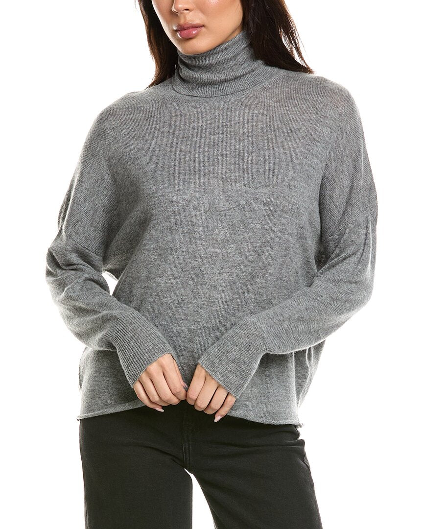 Brodie Cashmere Brodie Cashmere Textured Roll Neck Wool & Cashmere-Blend Sweater