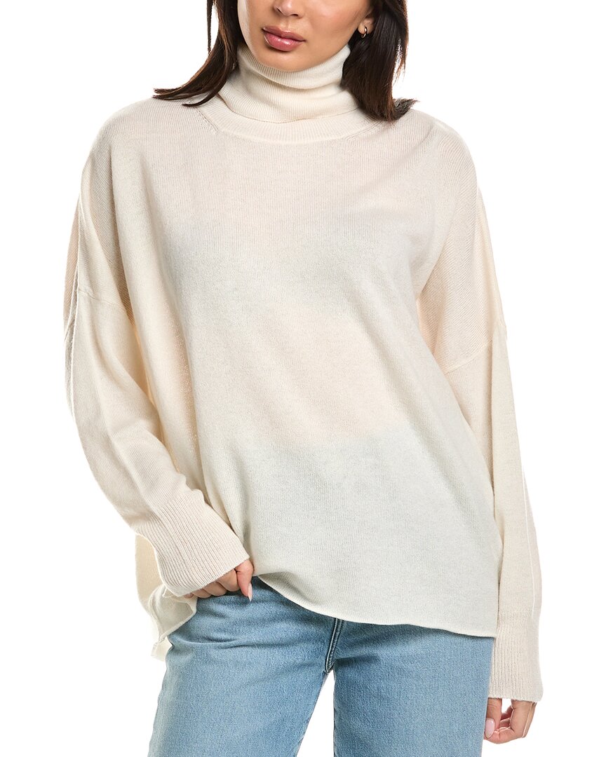 Brodie Cashmere Brodie Cashmere Textured Roll Neck Wool & Cashmere-Blend Sweater