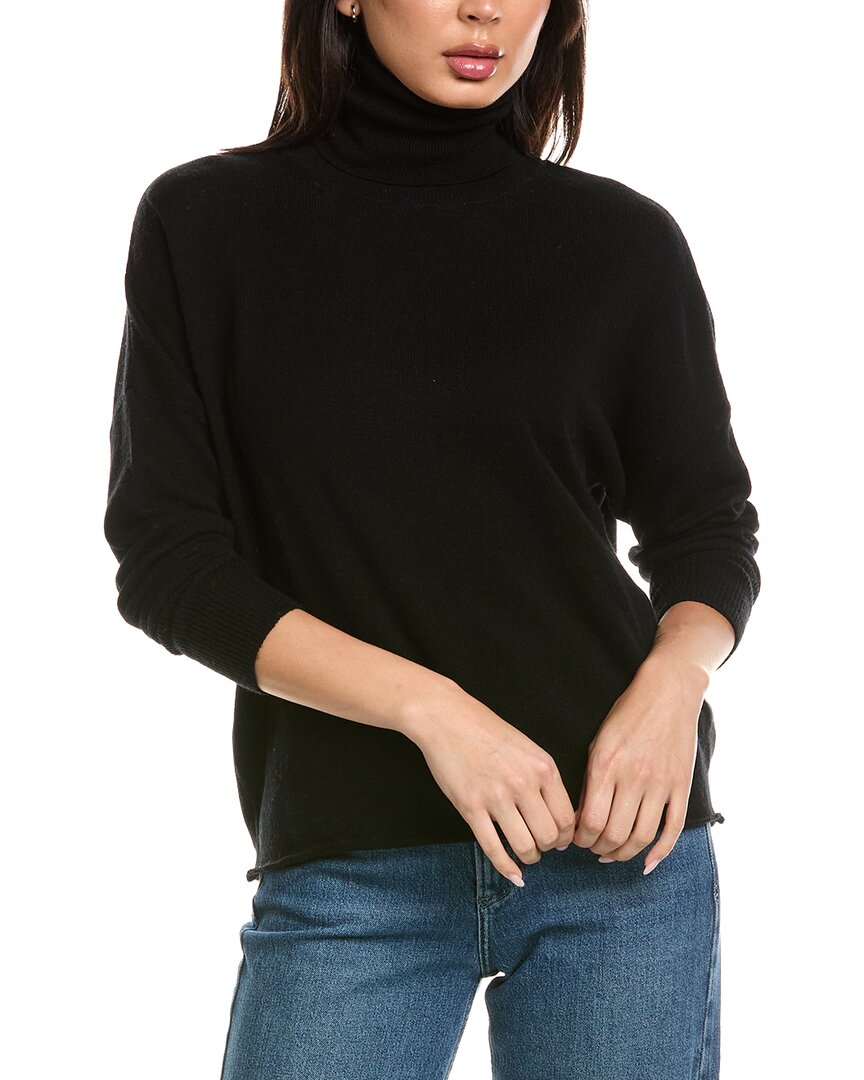 Brodie Cashmere Brodie Cashmere Textured Roll Neck Wool & Cashmere-Blend Sweater