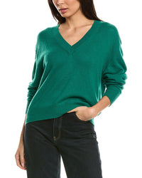Brodie Cashmere Brodie Cashmere Easy V-Neck Wool & Cashmere-Blend Sweater