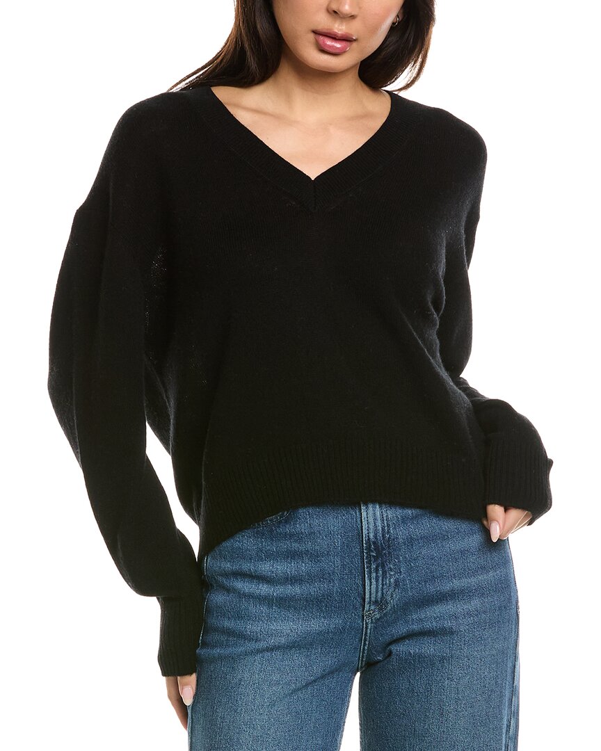 Brodie Cashmere Brodie Cashmere Easy V-Neck Wool & Cashmere-Blend Sweater