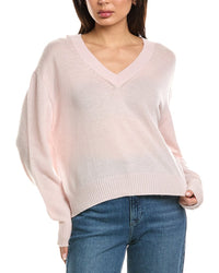 Brodie Cashmere Brodie Cashmere Easy V-Neck Wool & Cashmere-Blend Sweater