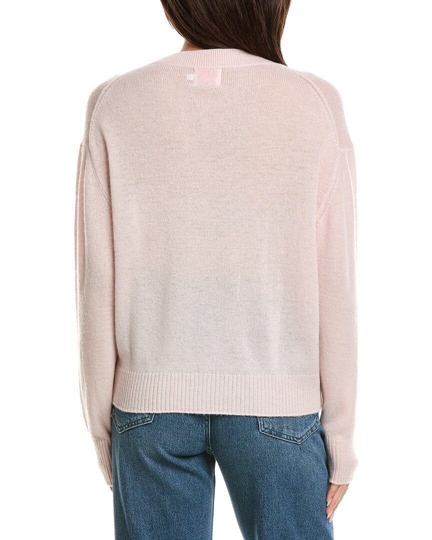Brodie Cashmere Brodie Cashmere Easy V-Neck Wool & Cashmere-Blend Sweater