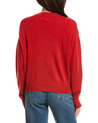 Brodie Cashmere Brodie Cashmere Easy V-Neck Wool & Cashmere-Blend Sweater